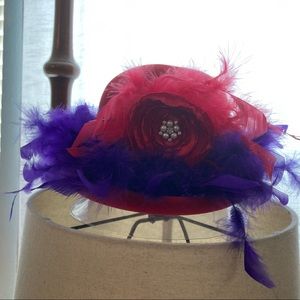 Gorgeous Vintage Hat with satin flower